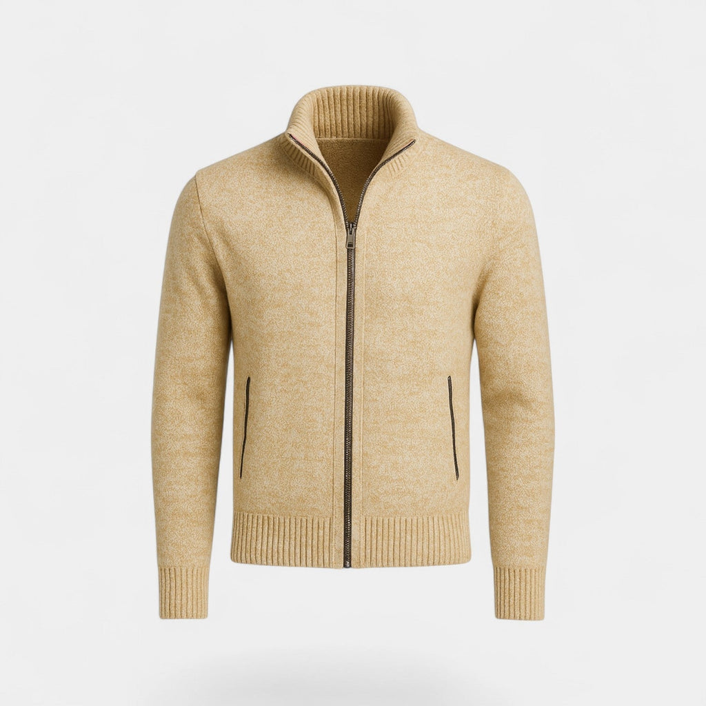 Gilet en maille col montant coupe ajustée pour le quotidien homme – Biot