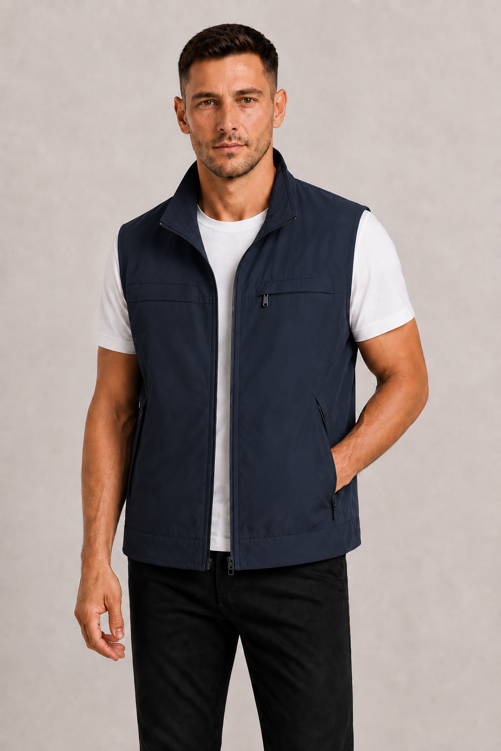 Bodywarmer sans manches léger au style intemporel homme – Saint-Raphaël