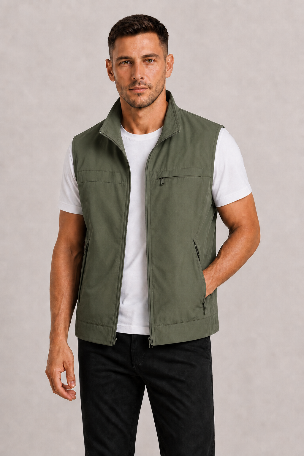 Bodywarmer sans manches léger au style intemporel homme – Saint-Raphaël