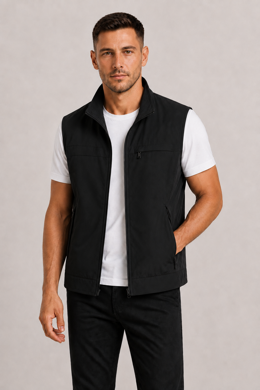 Bodywarmer sans manches léger au style intemporel homme – Saint-Raphaël