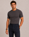 Polo tricoté structure verticale luxe discret confort raffiné homme – Macau