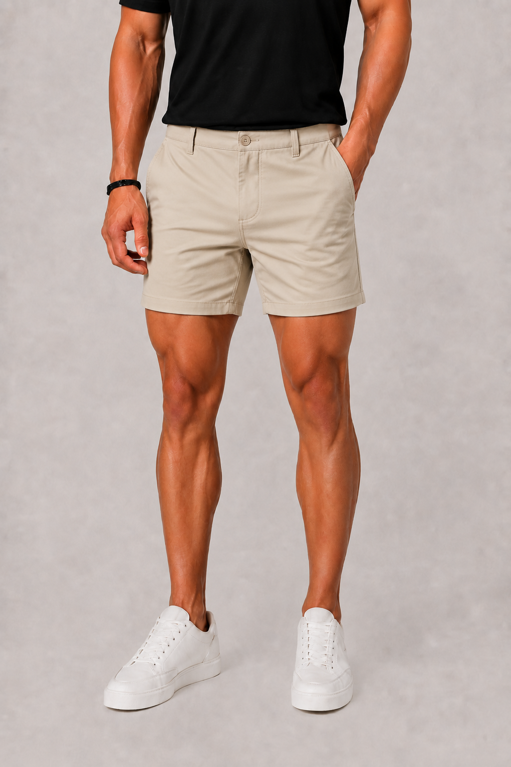 Short chino coupe droite finitions nettes au style intemporel homme – Condé