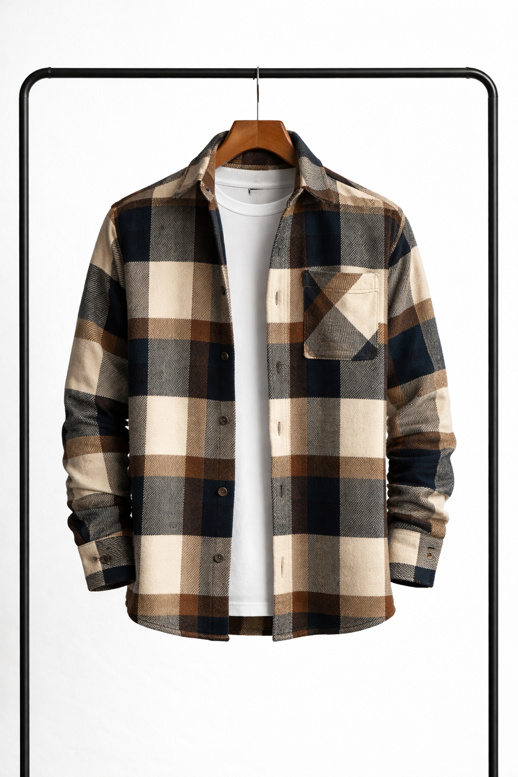 Surchemise à carreaux chaude doublure confortable homme – Sully