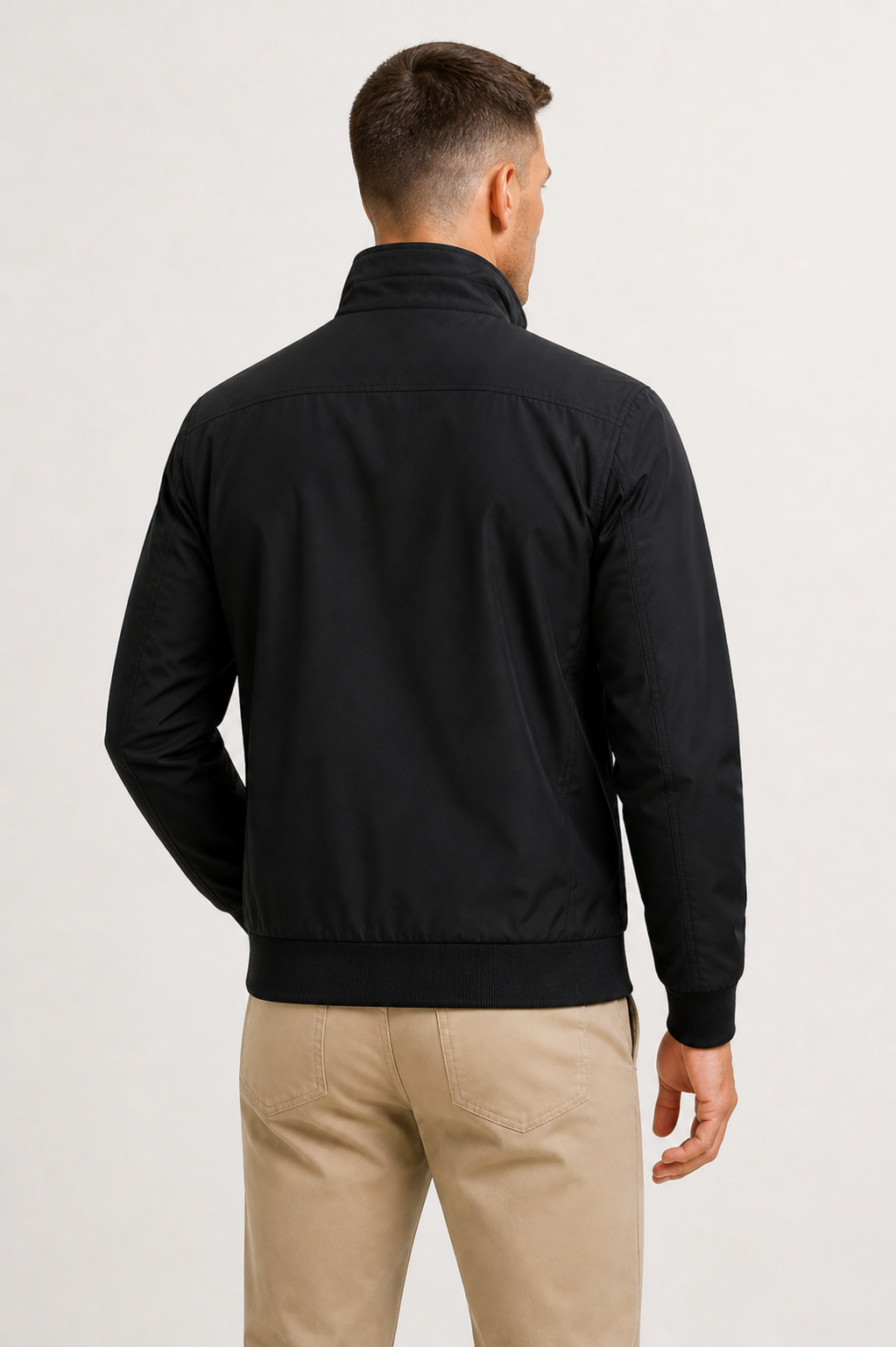 Veste mi-saison coupe nette pour le quotidien au chic discret homme – Riez