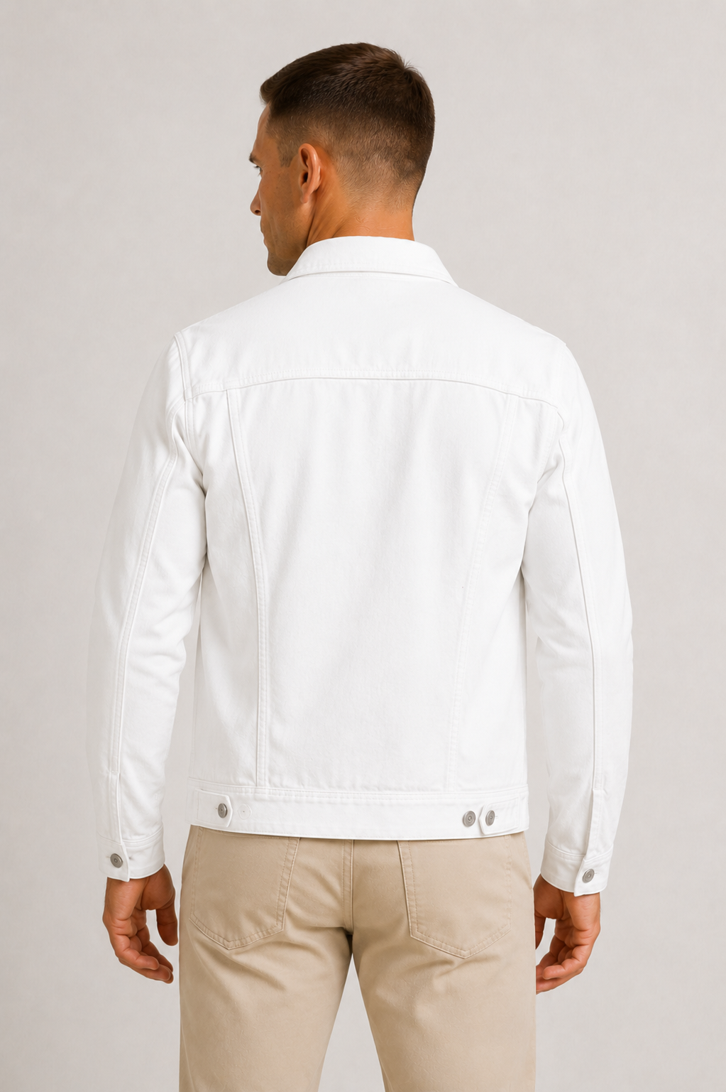Veste en denim coupe nette pour la mi-saison homme – Sainte-Mère-Église