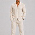 Ensemble chemise col cubain et pantalon en lin homme – Raspail