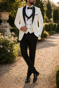 Costume trois pièces smoking col châle cérémonie homme – Henrichemont