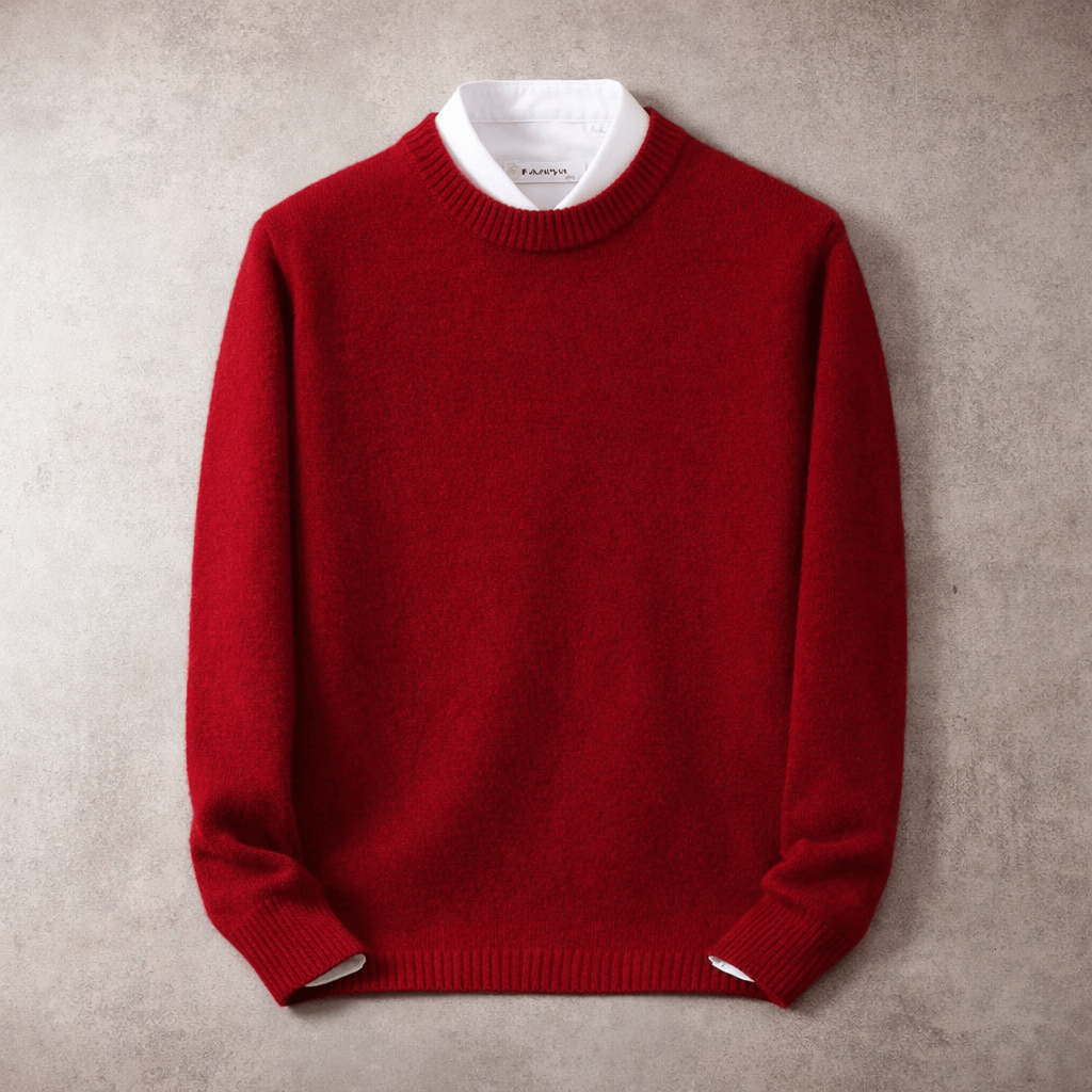 Pull col rond en maille douce