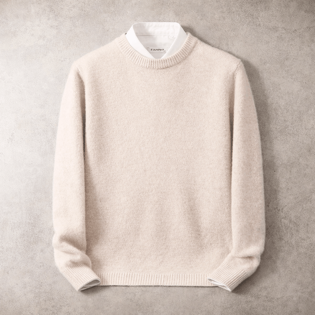 Pull col rond en maille douce