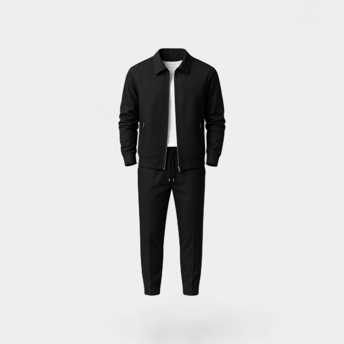 Ensemble veste zippée et pantalon slim coupe ajustée homme – Barneville