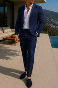 Costume deux pièces coupe ajustée pour le quotidien homme – Salon