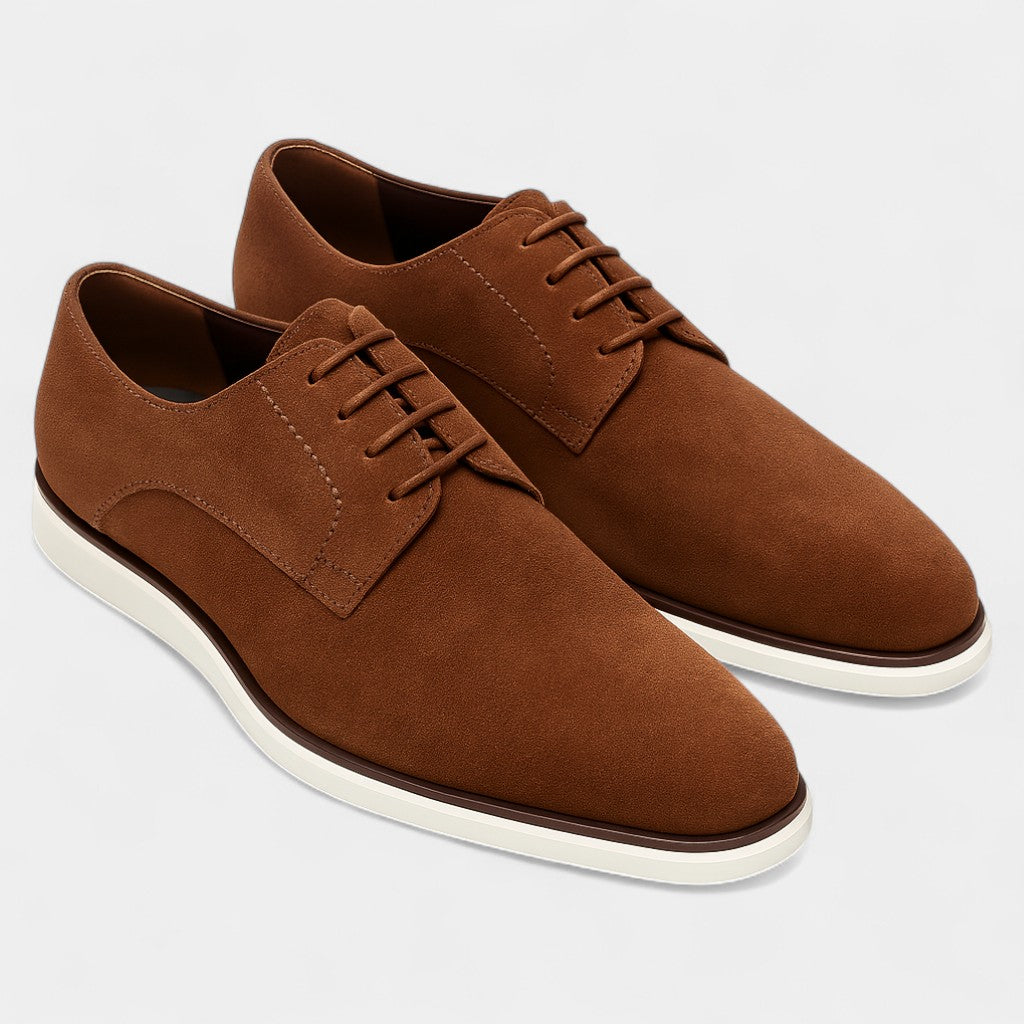 Chaussures à lacets en cuir style business silhouette structurée homme – Moissac