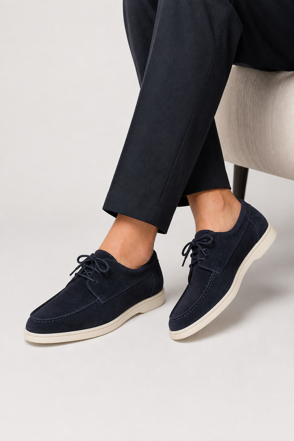 Mocassins en toile à lacets au style intemporel homme – Vaneau