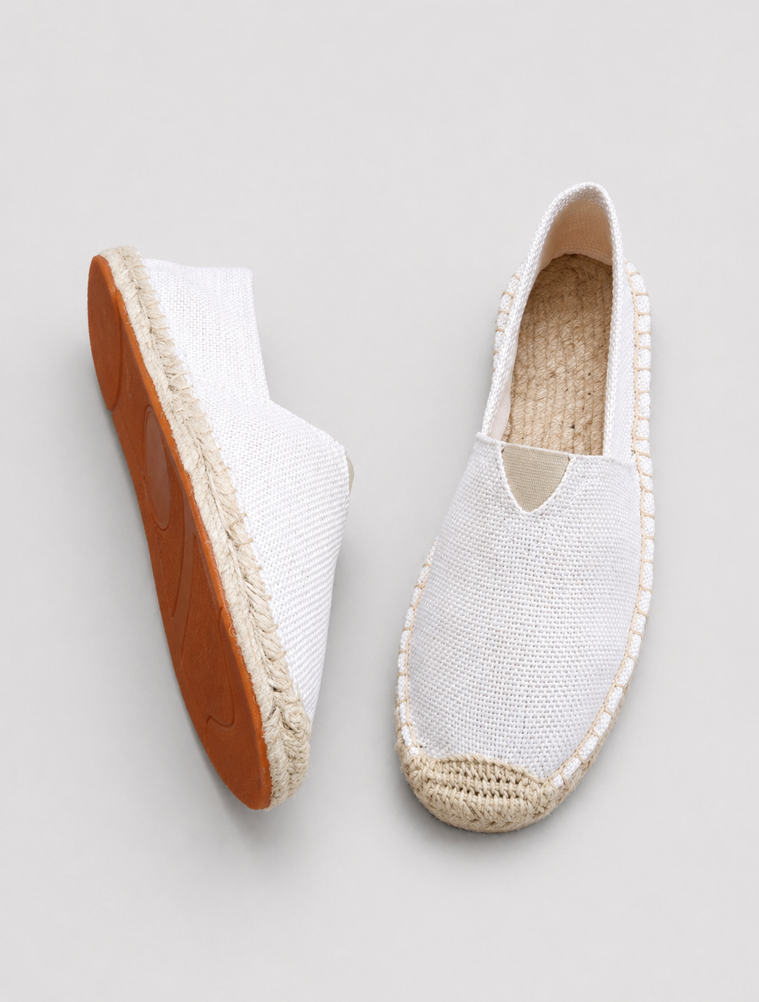 Mocassins espadrilles sans lacets légers été allure sobre homme – Noyers
