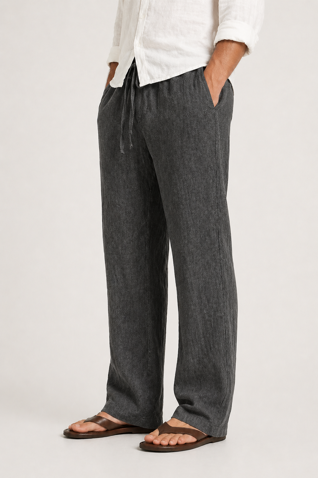 Pantalon léger en lin pour journées chaudes au style intemporel homme – Duroc