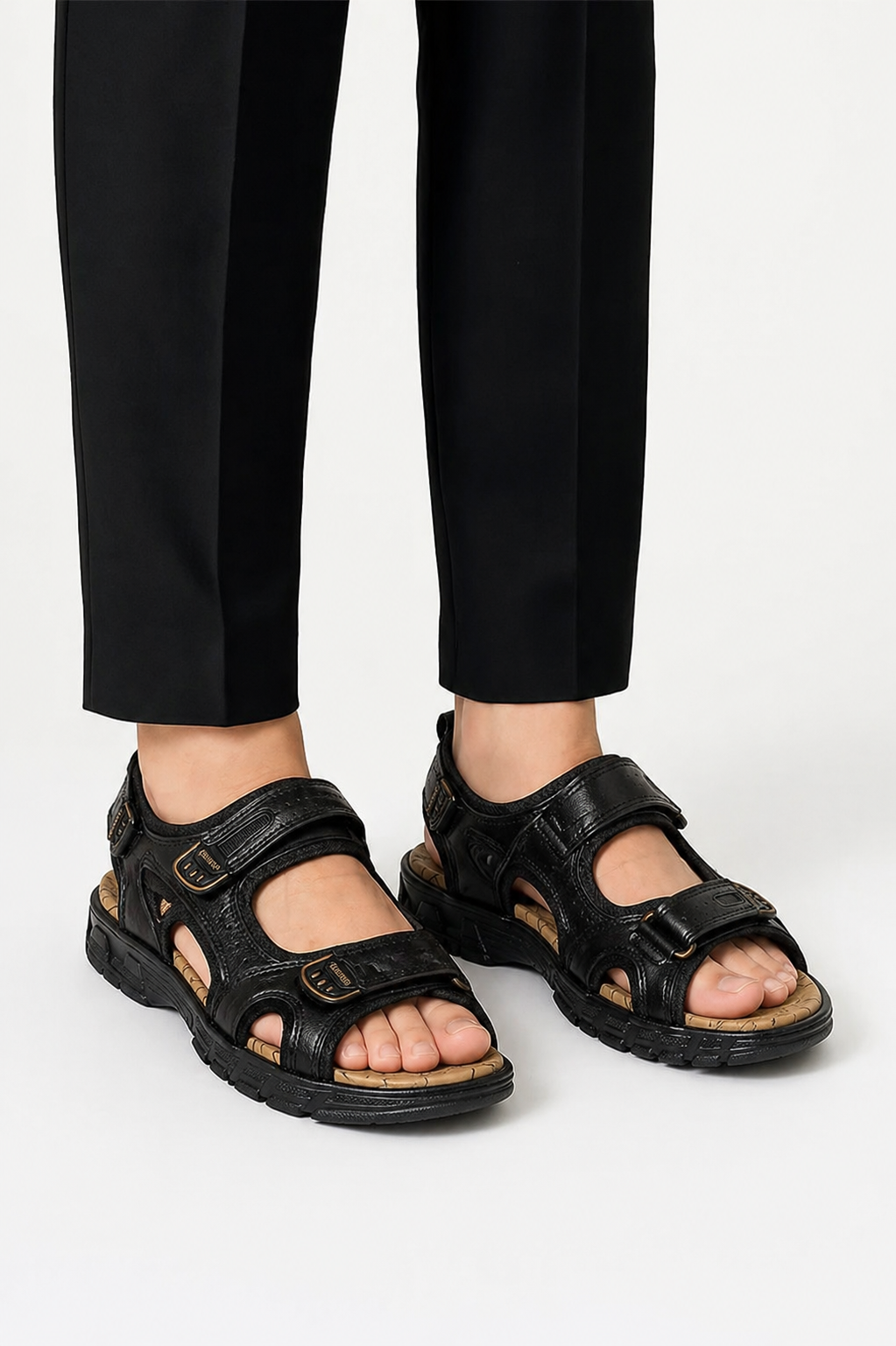 Sandales à base stable et semelle structurée au style intemporel homme – Neuilly