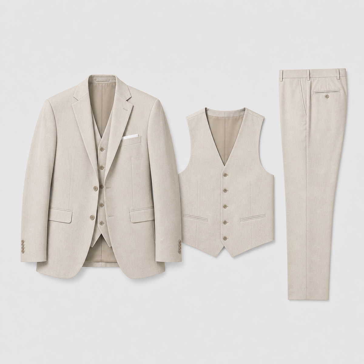 Costume trois pièces avec gilet assorti