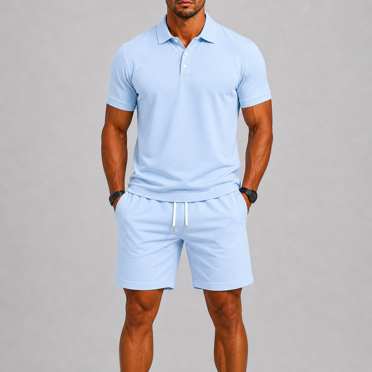 Ensemble sport haut et short pour l'été au style intemporel homme – Joubert