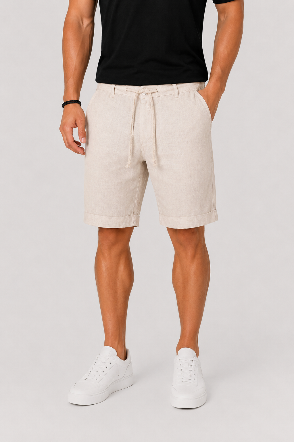 Short en lin allure estivale sobre au style intemporel homme – Montpensier