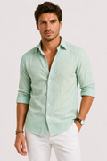 Chemise slim à fines rayures coupe nette pour le travail homme – Luc-sur-Mer