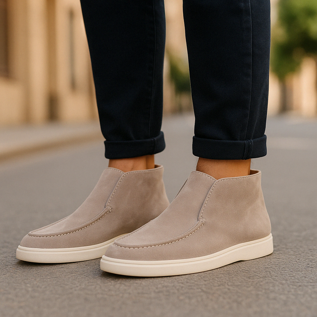 Mocassins élégants en daim pour le quotidien au chic discret homme – Menton
