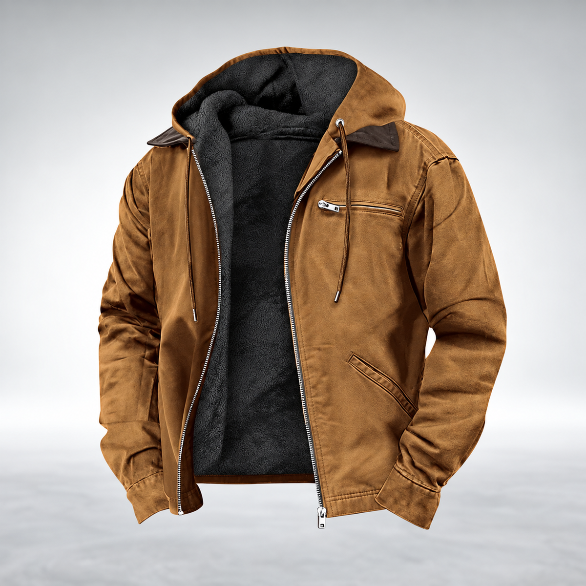 Veste à capuche coupe ample