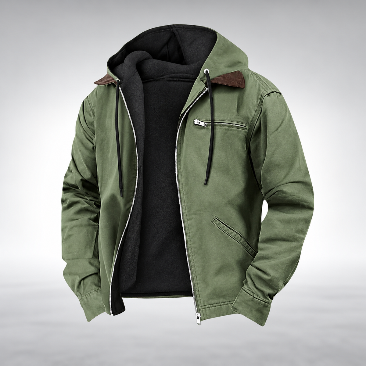 Veste à capuche coupe ample