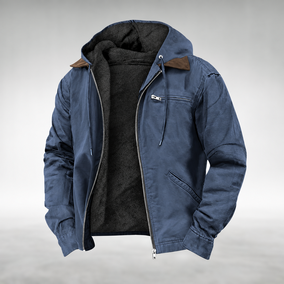 Veste à capuche coupe ample