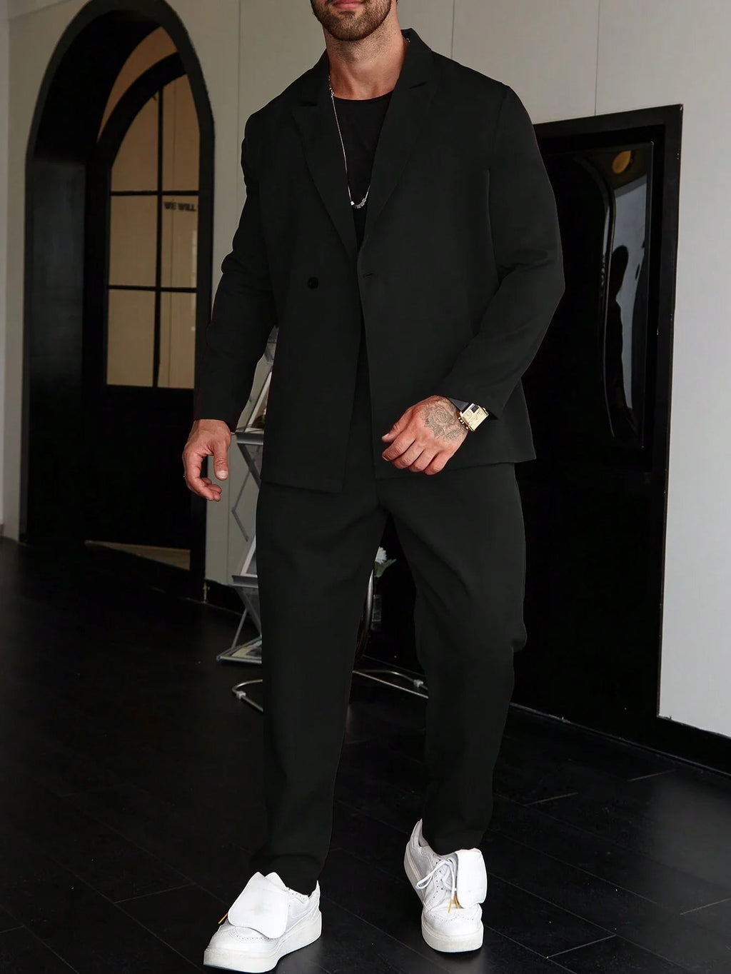 Costume deux pièces business slim veste et pantalon homme – Reuilly