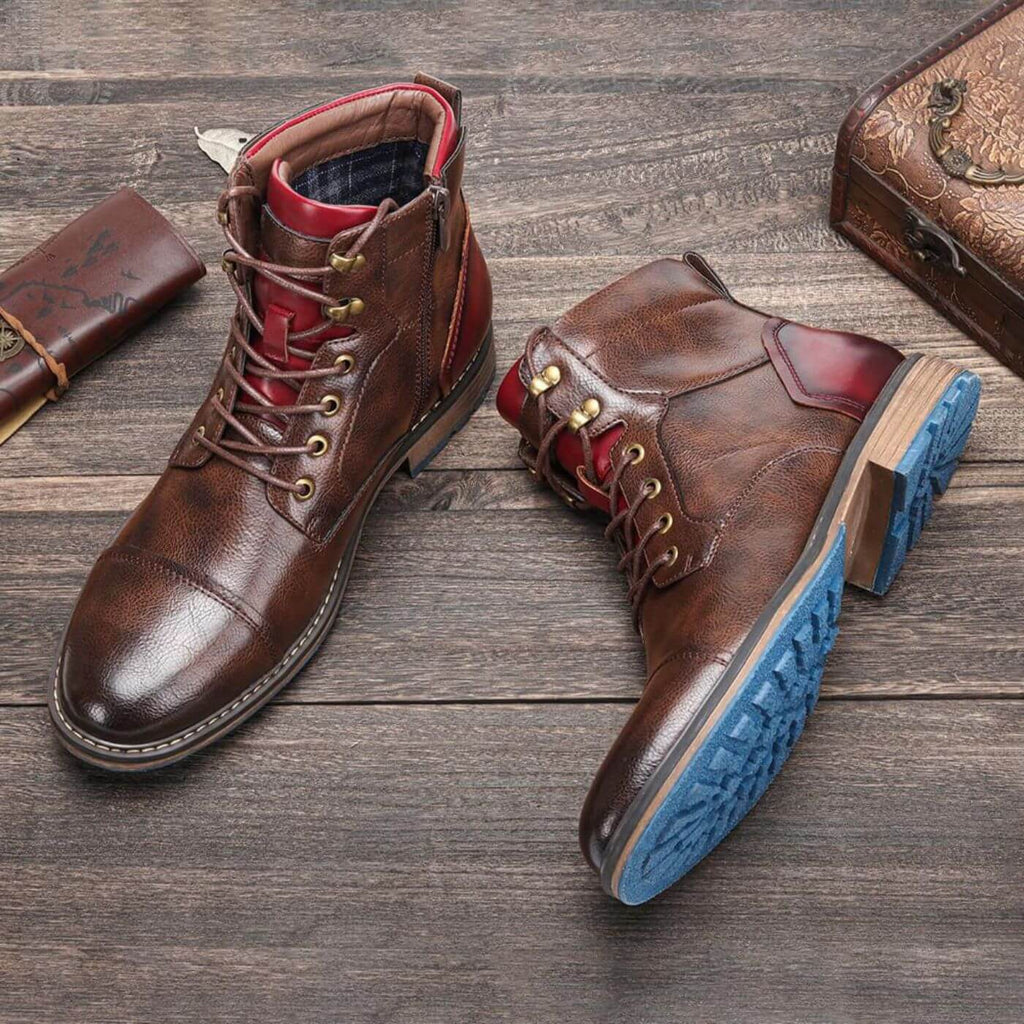 Bottines Oxford à lacets à la finition soignée homme – Coursegoules
