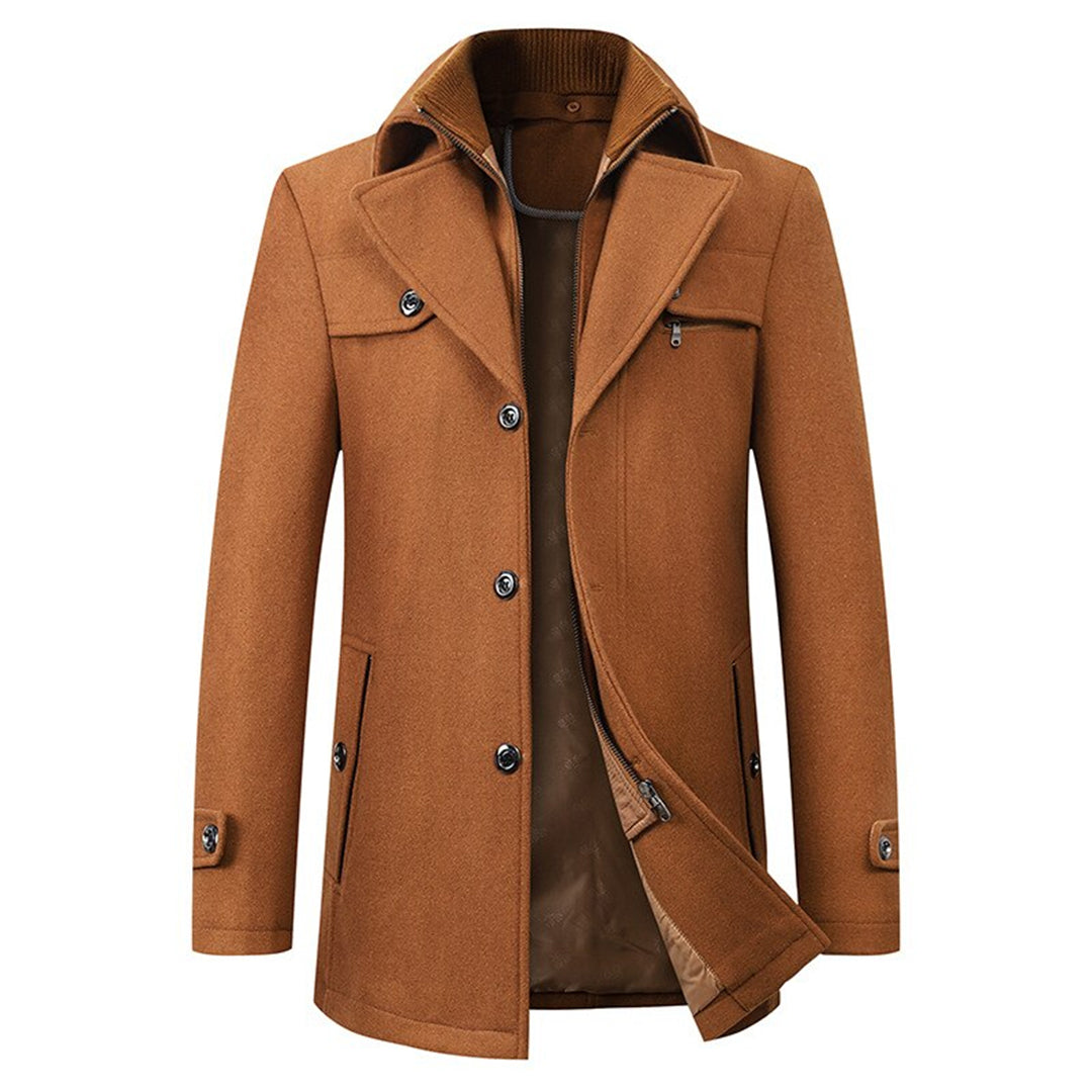 Manteau d'hiver structuré doublé chaud au style intemporel homme – Passy