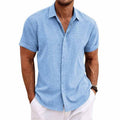 Chemise légère en lin pour l'été coupe élégante homme – Tocqueville