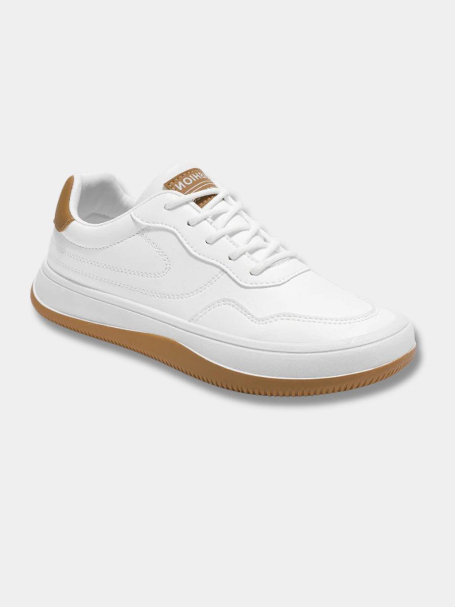 Baskets en cuir véritable lisses semelle fine élégante homme – Loix