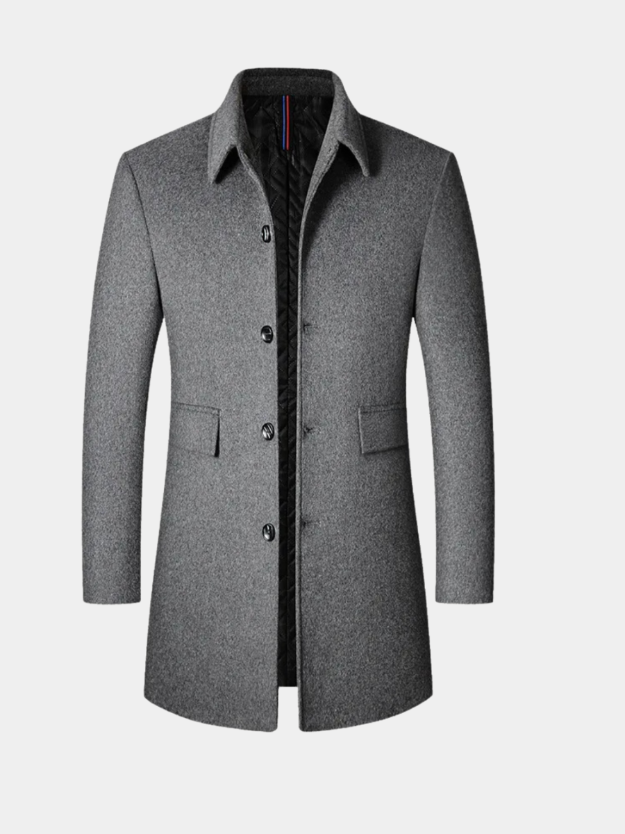 Manteau en laine coupe classique au chic discret homme – Blauvac