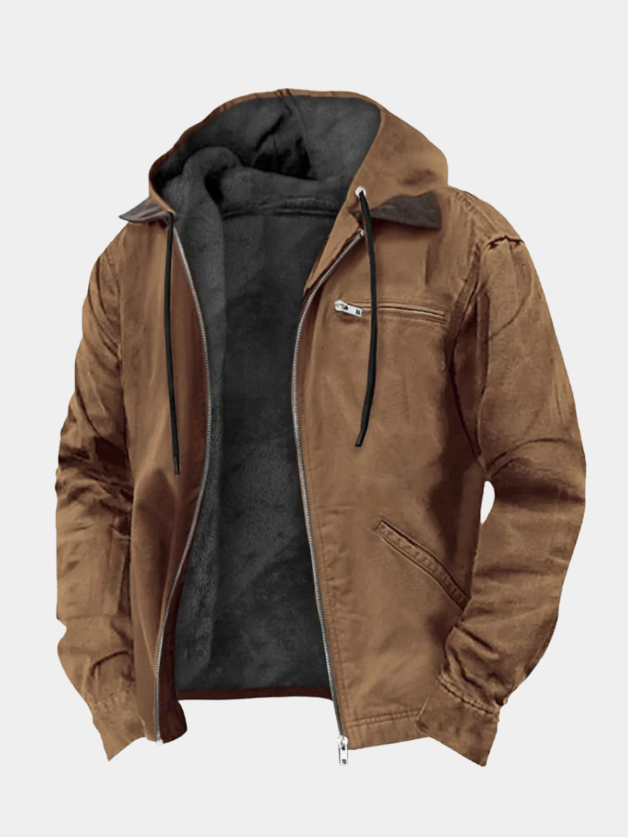 Manteau d'hiver chaud col montant au style intemporel homme – Malesherbes