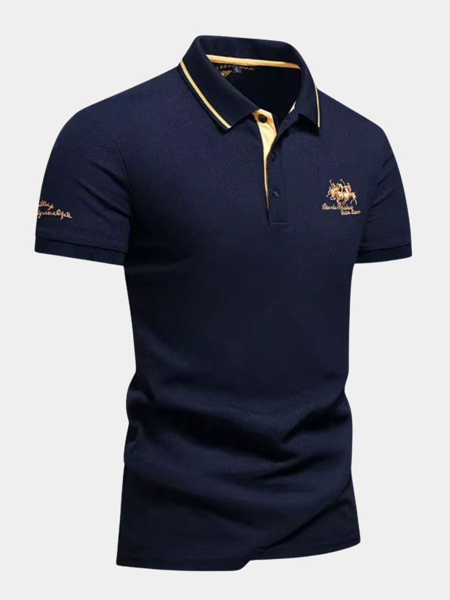 Polo en tissu respirant coupe moderne col classique pour toute occasion homme – Honfleur