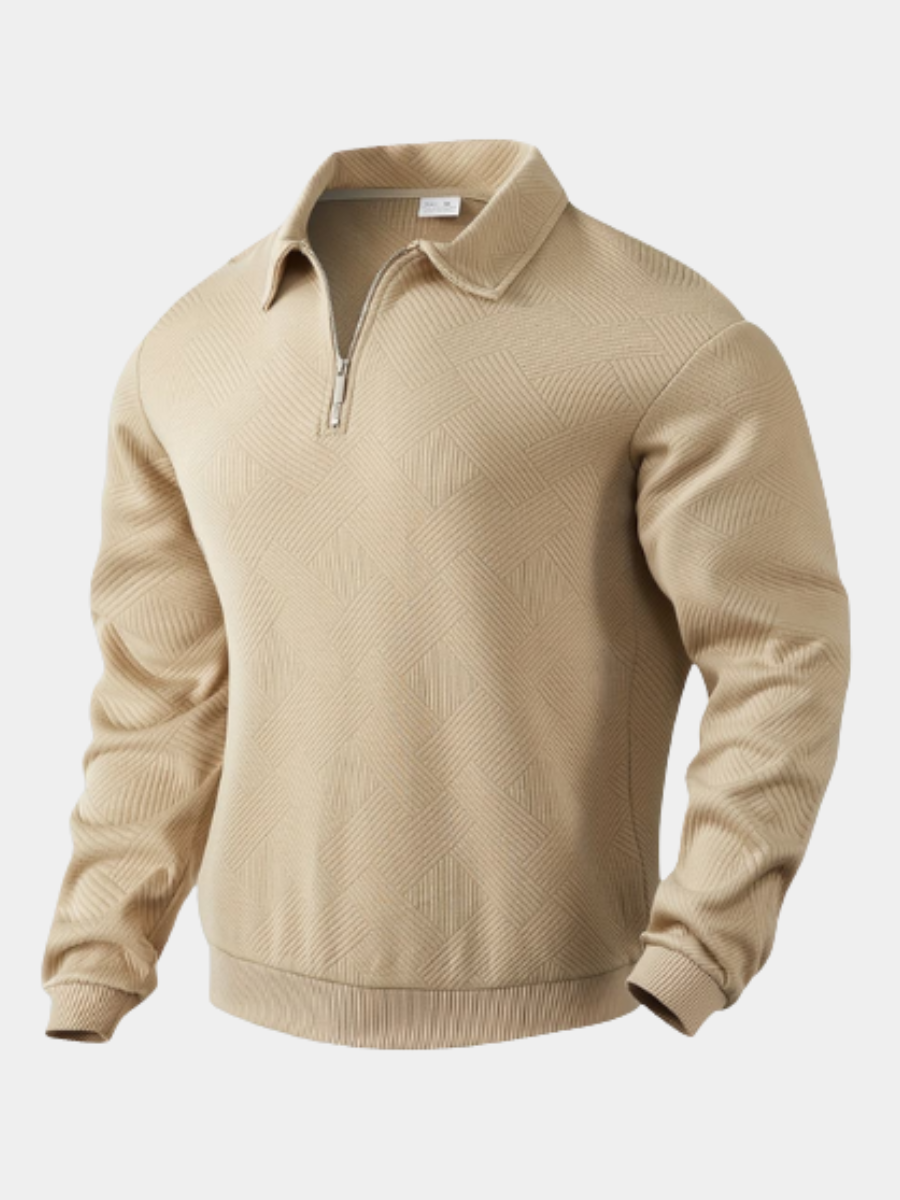 Pull en maille à motif géométrique