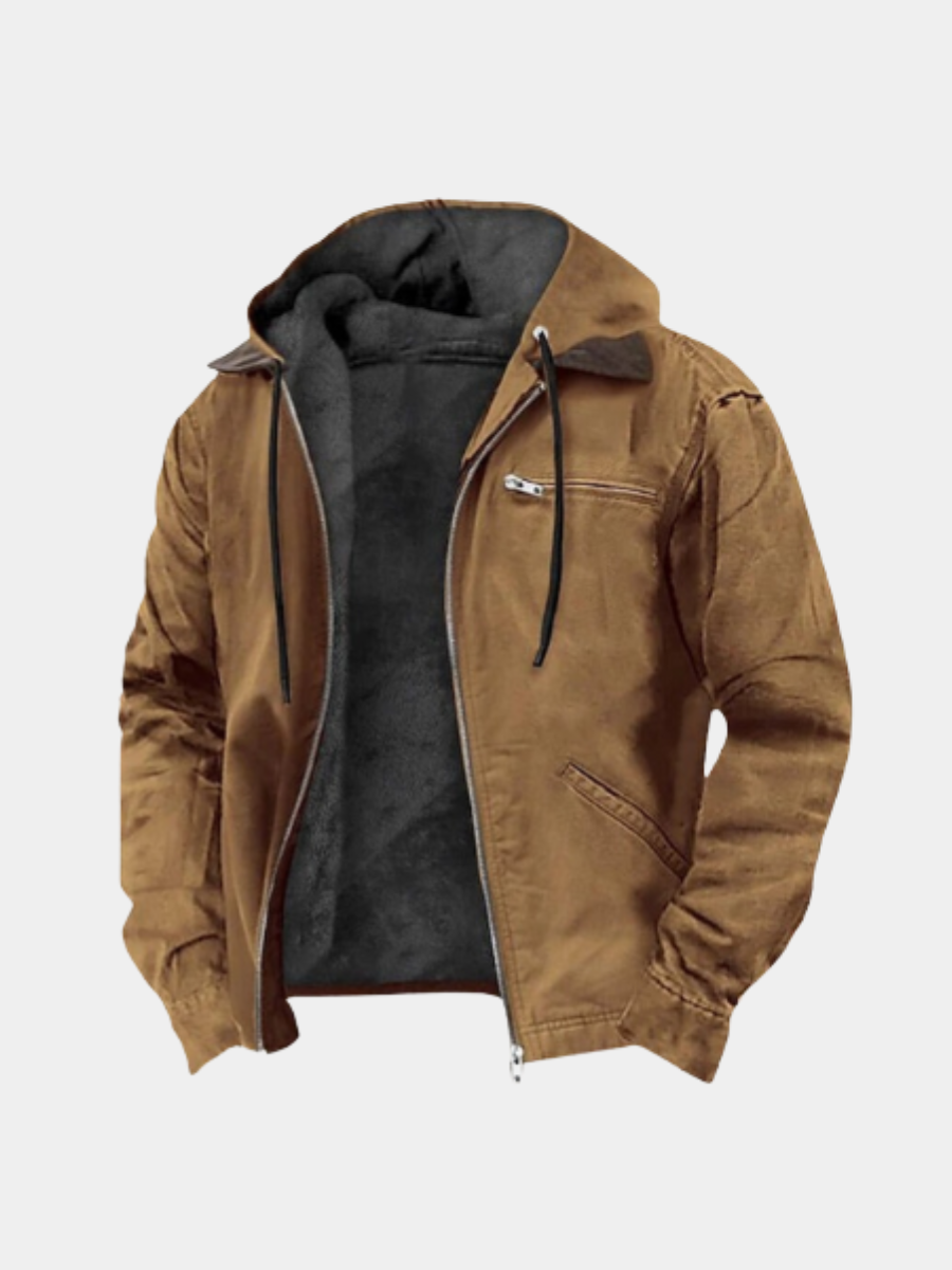 Veste chaude de tous les jours coupe droite zippée homme – Lessay