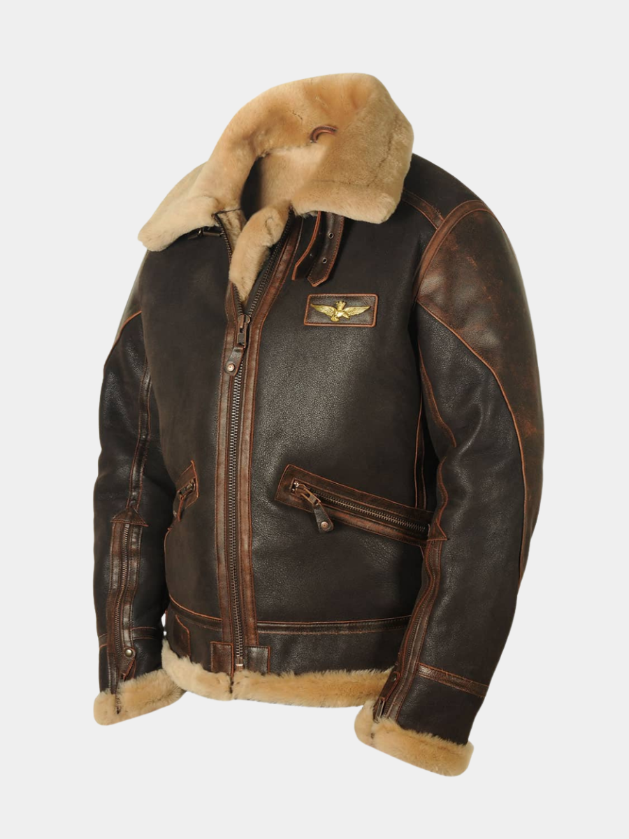 Veste de pilote classique zippée au style intemporel homme – Salernes