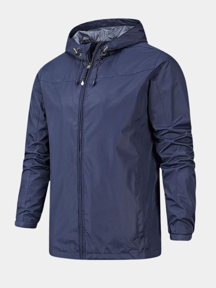 Veste de pluie légère bleu marine