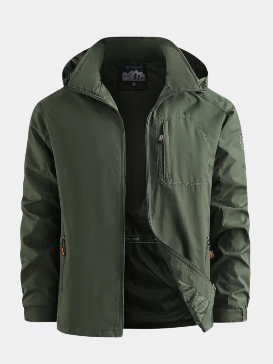 Veste légère zippée à capuche