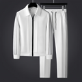Ensemble veste zippée et pantalon à bandes