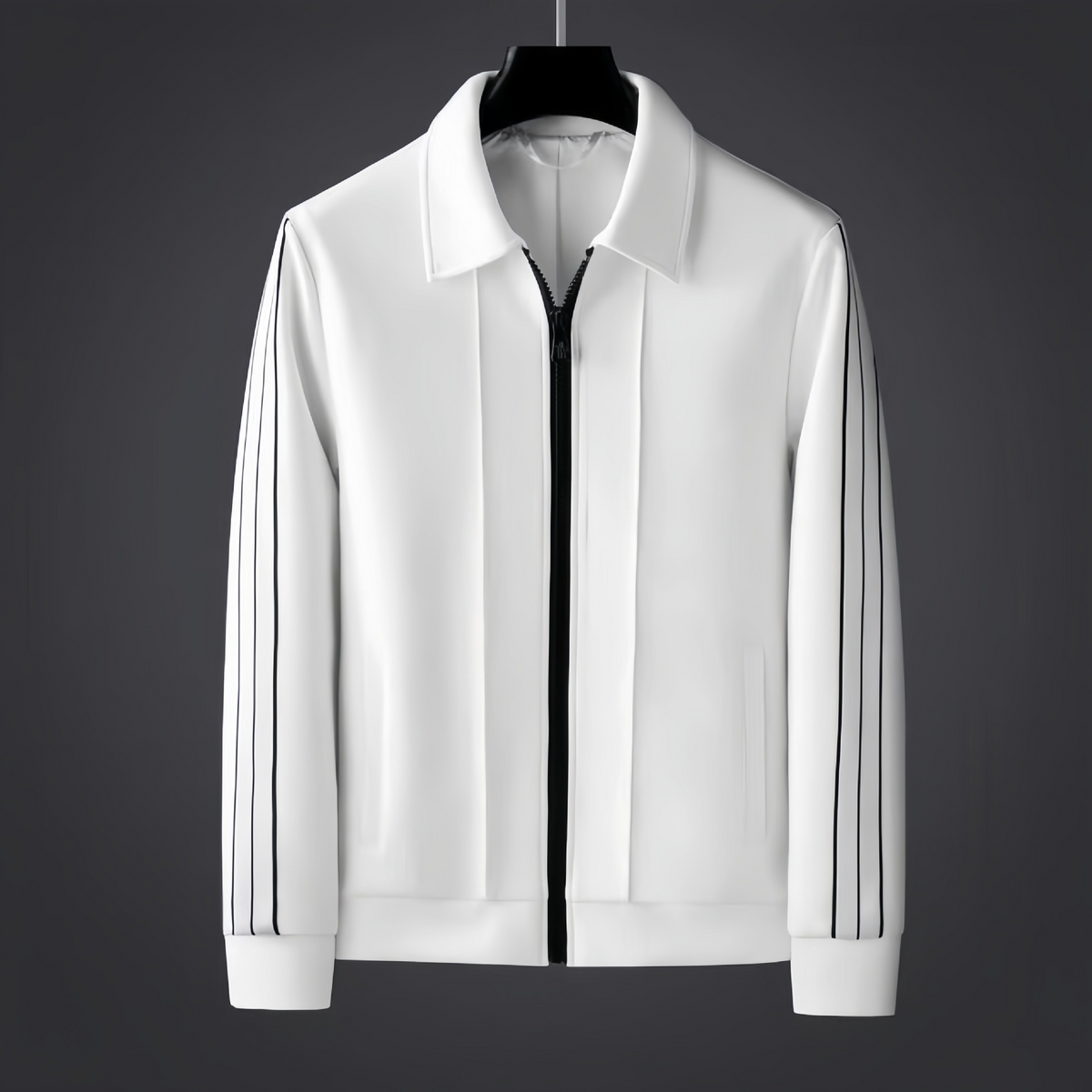 Ensemble veste zippée et pantalon à bandes