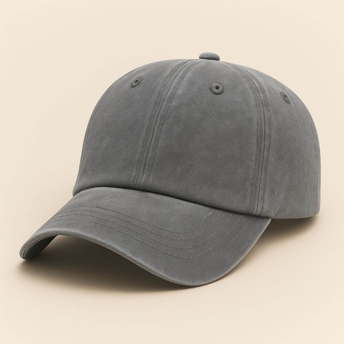Casquette aspect délavé à visière incurvée