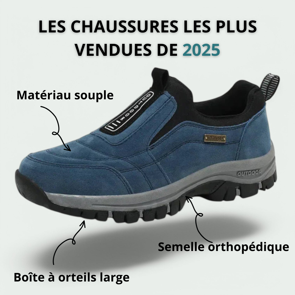 Chaussures de marche confortables à semelle amortissante homme – Verneuil