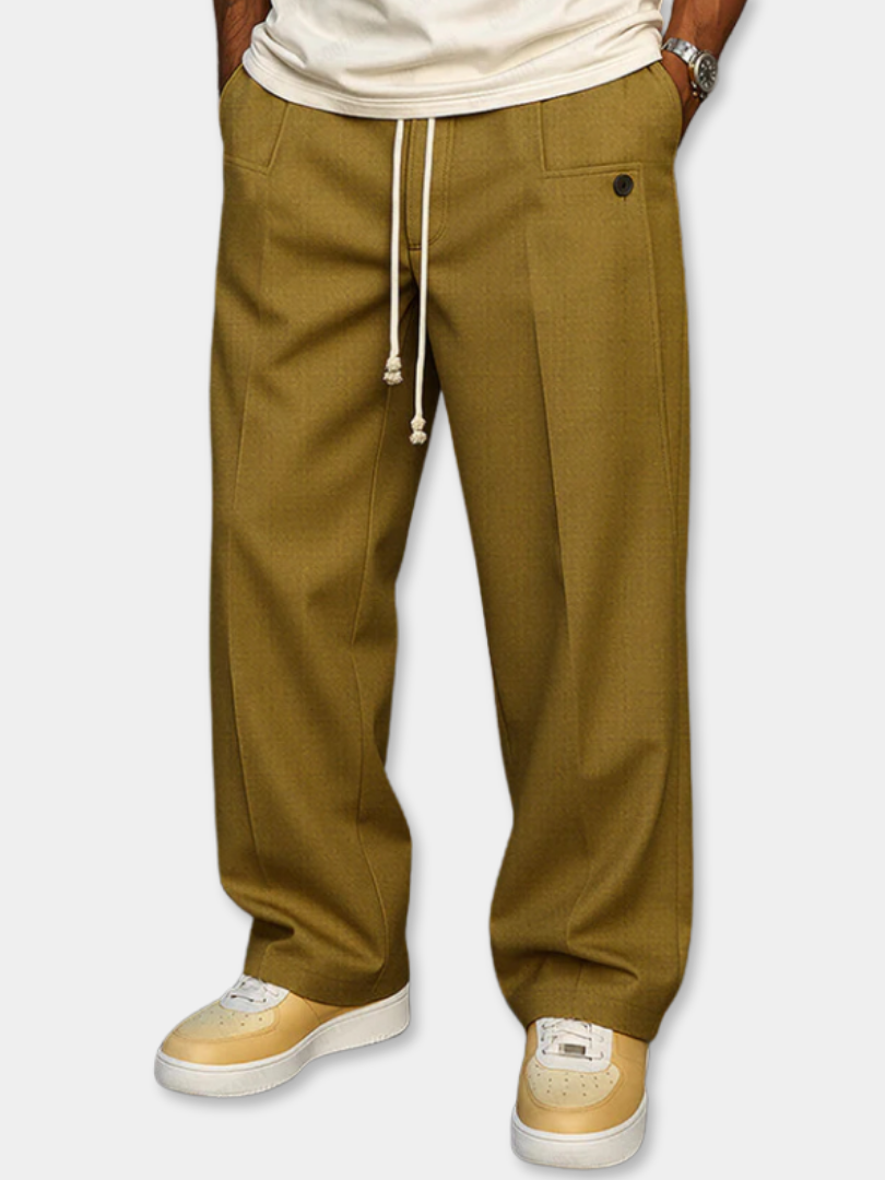 Pantalon élégant à cordon souple confortable homme – Romorantin
