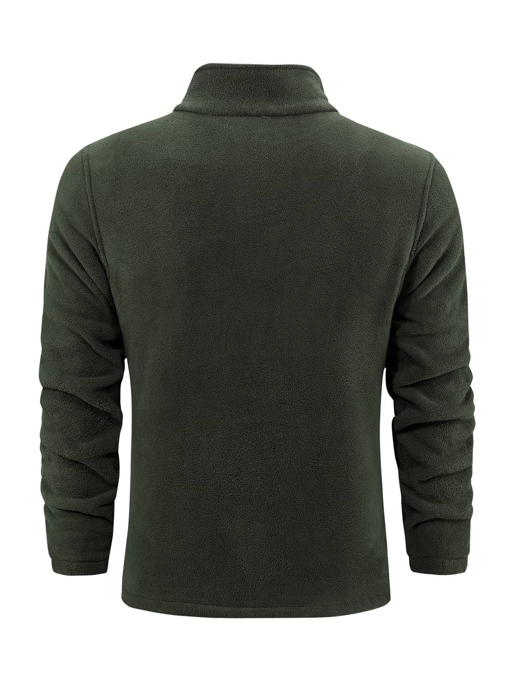 Veste polaire doublée chaude col montant zippée homme – Lampaul