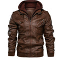 Veste chaude en cuir doublée coupe urbaine zippée homme – Guérande