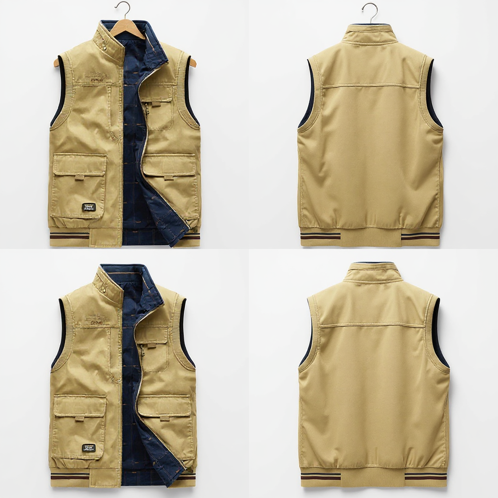 Gilet sans manches de luxe élégance intemporelle et fonctionnelle homme – Cléden