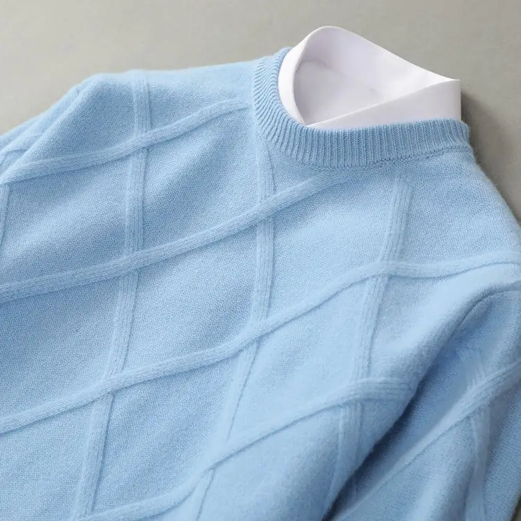 Pull à motif argyle en maille fine